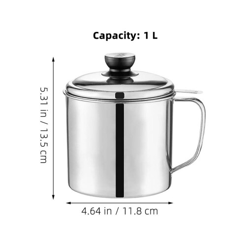 1 set ölfilter behälter mit deckel für kochöl 1