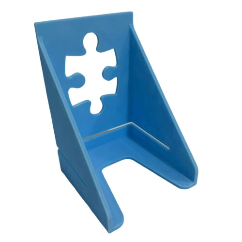 Puzzle-Ständer für verschiedene Puzzles. Einfache-Himmelblau