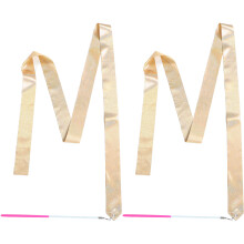 2 Stuks Roze Gouden Glitter Danslinten Voor Kinderen Gymnastiek Ballet