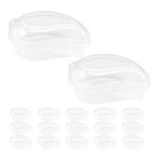 50 stuks transparante mangovorm cake dozen voor opberg en