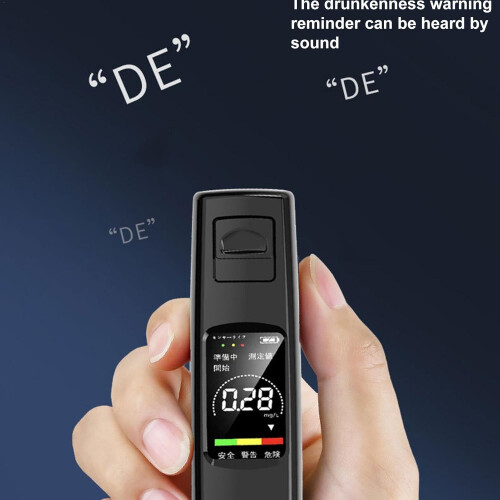 Breath Alcohol Tester with  Accuracy Sensor, USB Rechargeable Digital Detector for  Use 2