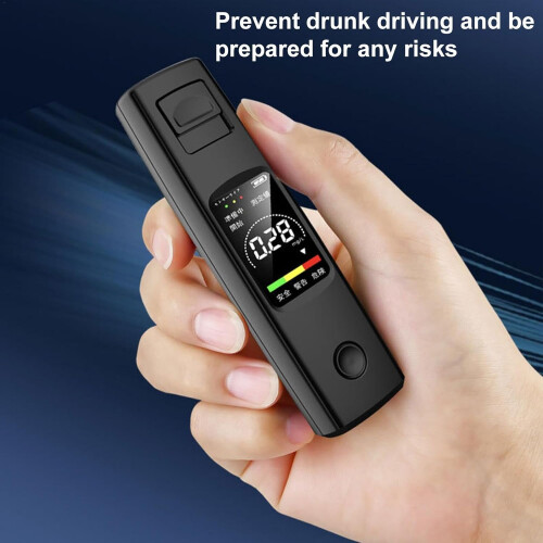 Breath Alcohol Tester with  Accuracy Sensor, USB Rechargeable Digital Detector for  Use 1
