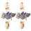 2 sjaalbrosclips, decoratieve kledingspelden 1