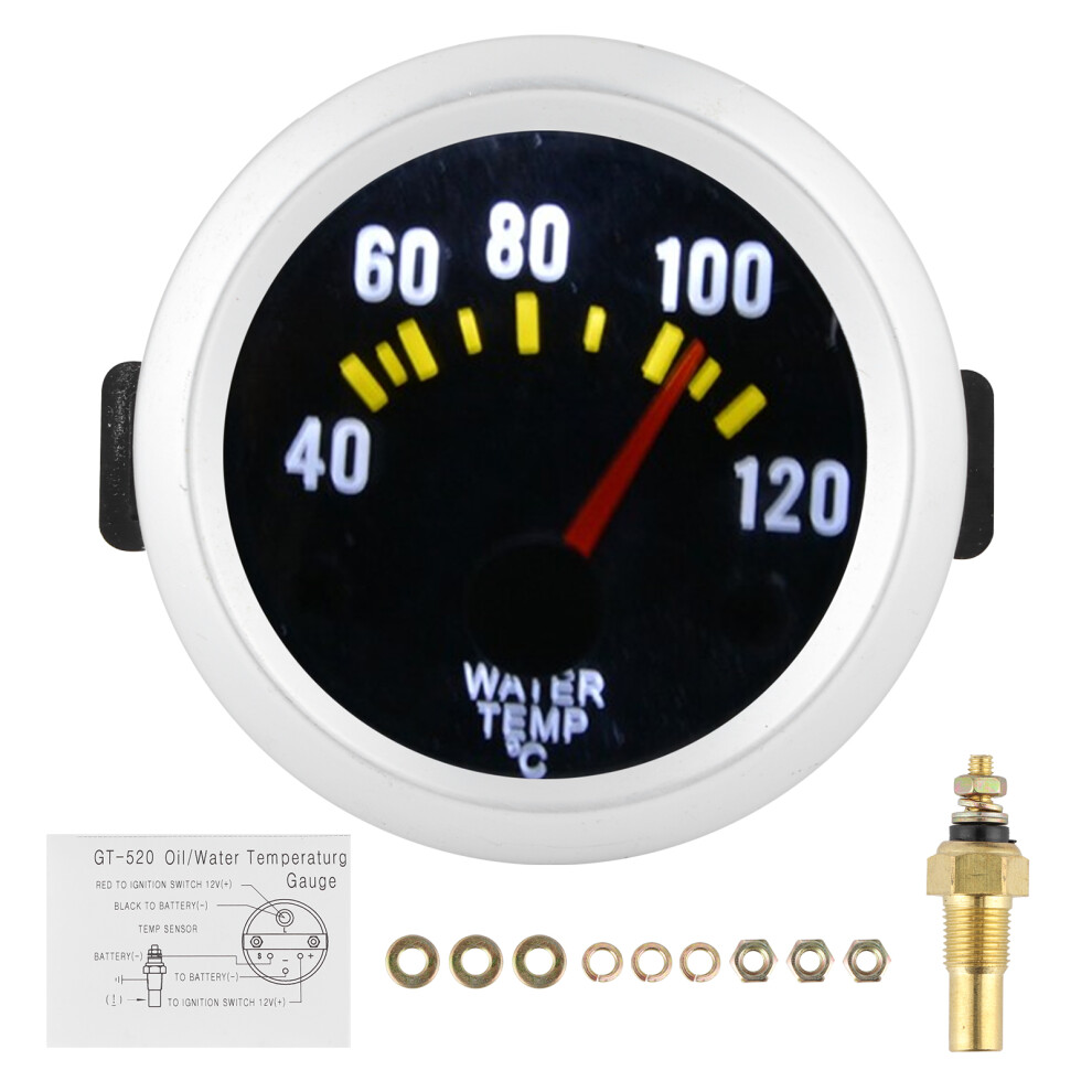 Pointer Temperature Gauge W/ Clear Display, Digital Display Option Available Anti Fog Glass Surface High Sensitivity Readings Universal Fitment 9139052836969
