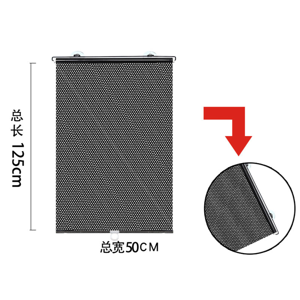 Car Windshield Sunshade Uv Protection Heat Insulation Retractable Sunshade W/ Reflective Surface Blocks Over 90% Sunlight Universal Fit Easy 9139052774773