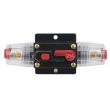 Porte-fusible en ligne avec bouton de réarmement manuel, disjoncteur de protection contre les surcharges de courant pour système audio de voiture,