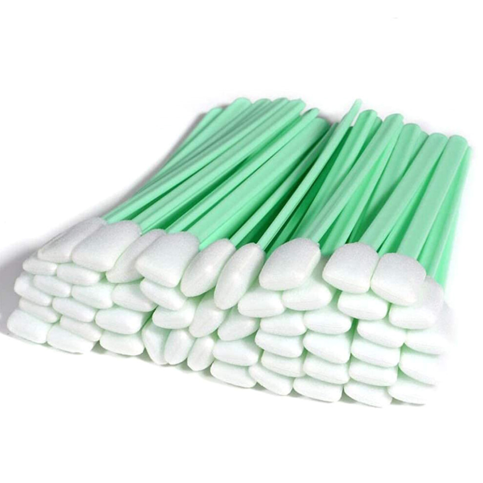 50Pcs 5.11" Foam Swabs Rectangle Cleaning Swab For Solvent 7732000427442