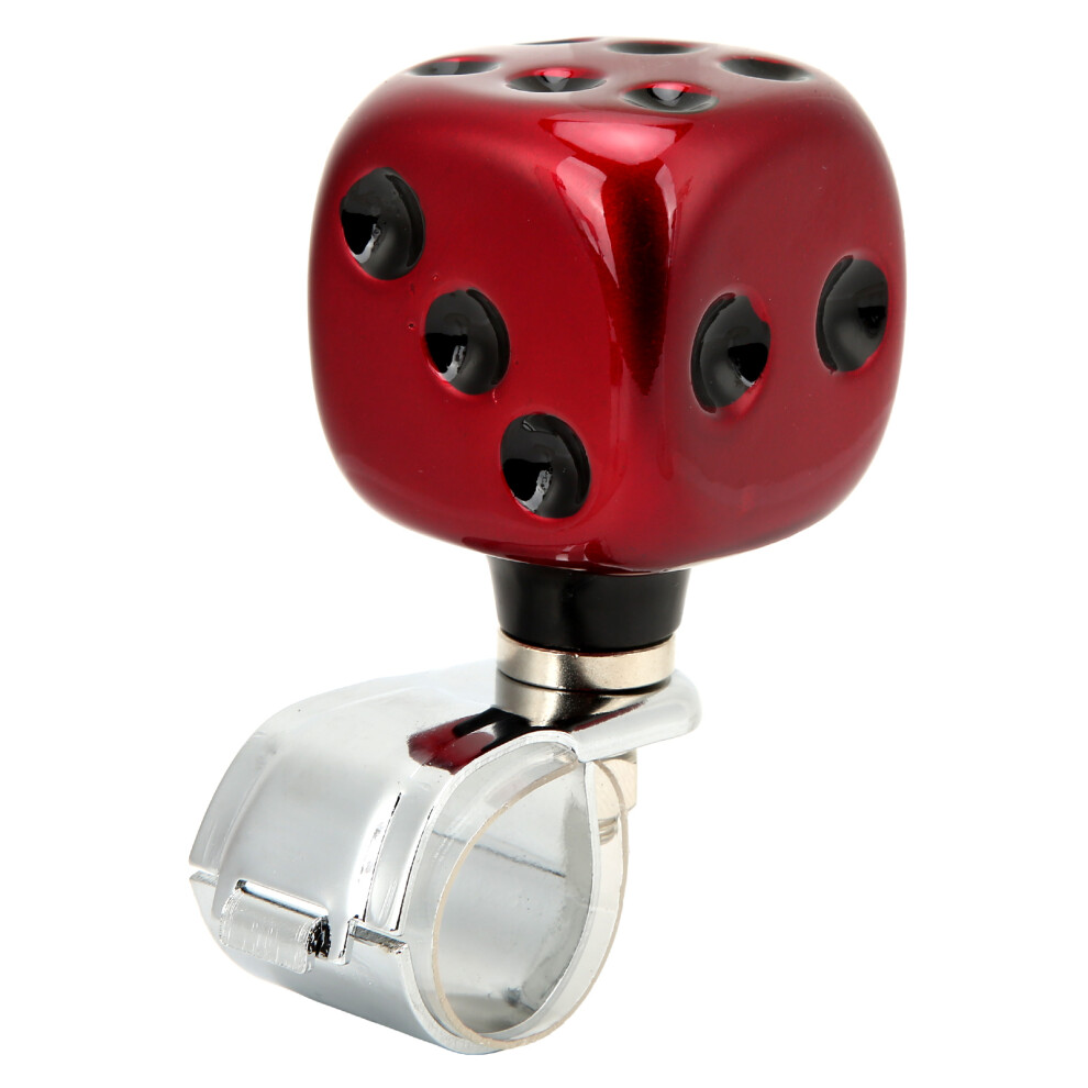 Car Steering Suicide Turning Knob Dice Decoration Resin Material Steering Wheel Knob Universal Design 4 Most Vehicles Trucks Boats Easy To Use Labor 9139052774827