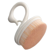 1Ud Brocha Maquillaje Blanca ABS Para Base Y Polvo Mujer