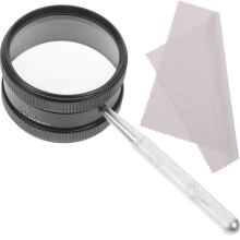 1Set Lupe 35X Juwelier Handlupe Metall Schwarz Mikrolinse Präzise