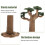 2 Stuks Boommodel Mini Plantenmodel Realistisch Decor 7