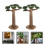 2 Stuks Boommodel Mini Plantenmodel Realistisch Decor 10