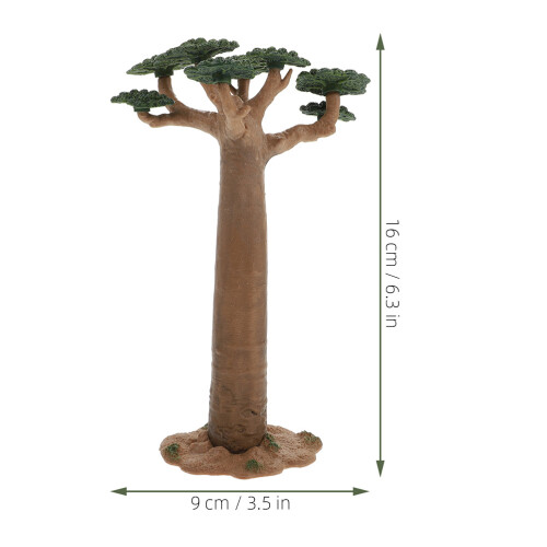 2 Stuks Boommodel Mini Plantenmodel Realistisch Decor 2