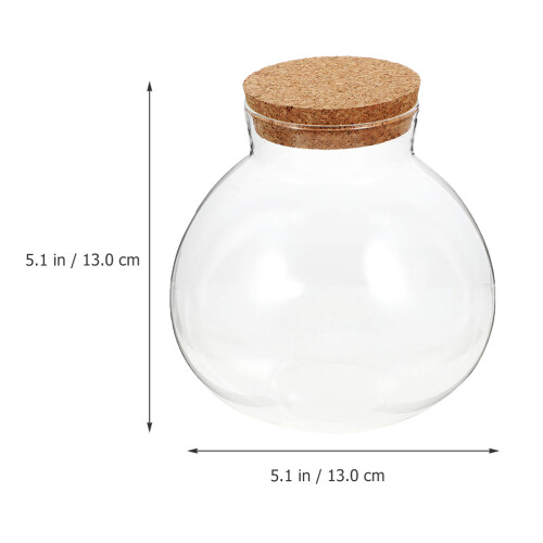 2 Unidades Botella Transparente Sellada Para Micropaisaje 1