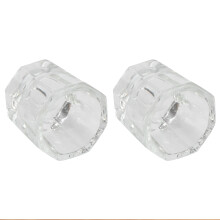 2 kristallen manicure kopjes voor nagelstyling vloeistofhouder