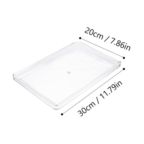 1 Lebensmittelplatte Vielseitiges Tablett (Transparent) 1
