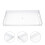 1 Lebensmittelplatte Vielseitiges Tablett (Transparent) 4