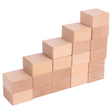 20Stk Holzklötze Zum Gravieren Für DIY Siegel Hellbraune Holzblöcke
