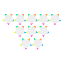 1 Set 10St Pentagramm-Form Leuchtstifte Markierstifte (Bunt)