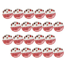 20 stuks kerstpapieren borden en schaaltjes voor desserttafel
