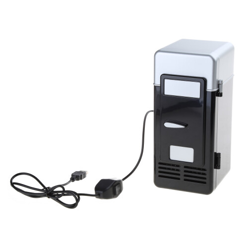 Mini Car Refrigerator USB Multifunction Home Travel-Black