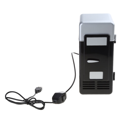 Mini Car Refrigerator USB Multifunction Home Travel-Black 2