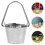 12Stk Mini Eimer Deko Eisen Silber Garten & Accessoires 5