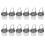 12Stk Mini Eimer Deko Eisen Silber Garten & Accessoires 8