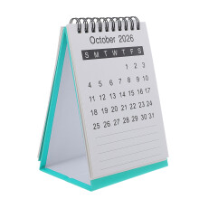 Mini Tischkalender 2026: Kompakter Flip-Monatskalender In