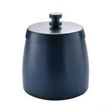 Elegant and Windproof Soot Collector with Lid, Suitable for Indoor and Outdoor Use in Stainless Steel (Blue)