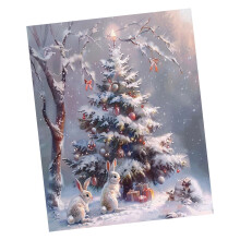 Ensemble de peinture en cristal d'arbre de noël, ensemble-4