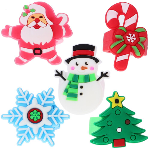 30 Stuks Kerst Ringen Vingerringen Voor Kinderen Plastic 2