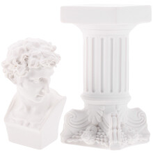1 Set Römische Säule David Statue Harz Skulptur Wohnaccessoire