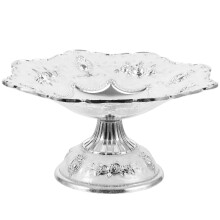 Elegant Tischdekoration Obstteller Aus Zinklegierung Silber 1