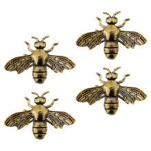 4Stk Bienen Figürchen Messing Tier Insekten Skulptur Für Senioren
