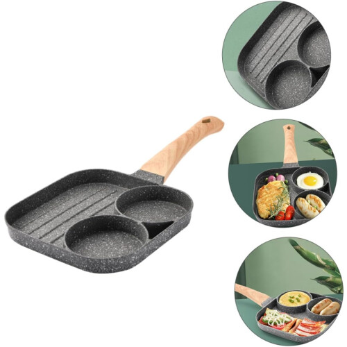 MultiFunctional NonStick Pan Set Long Handle Ideal for Frying Eggs and Steak 1