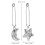 2Stk Langgriff Teefilter Aus Silberner Teeblattzange 2