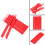 1 Box Peel-Off Roll Pen Trimming Thread Sewing Marker Red 3