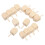 20Pcs Dreidels De Khaki Sem Pintura Para E Artesanato 11