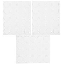 3 Blatt/60 25mm Transparente Runde Harzaufkleber Für Schmuck