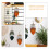 2 blatt-makramee wanddeko, gewebter hängeschmuck für 9
