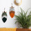 2 blatt-makramee wanddeko, gewebter hängeschmuck für 7