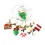 6 Weihnachts-PVC-Silikon Glasanhänger Mit Drahtöse 8