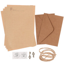 2Sets Briefpapier Set Mit Umschlag Und Juteschnur Für Schreiben