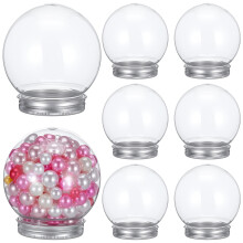 8Teiliges Diy Schneekugel Set Mit Kunststoffkugel Und Aluminiumdeckel