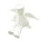Figurine d'ange articulée, pose assise avec pieds-Blanc 3 1