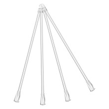 4Stk. Blind Wand Vertikaljalousien Stab 19 Zoll Mit Haken