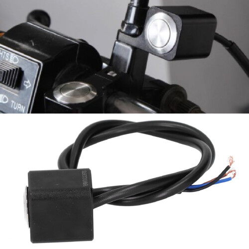 Interruptor universal de parada e partida do motor para motocicleta, com carcaça de alumínio usinada em CNC, interruptor multifuncional e vedação 1