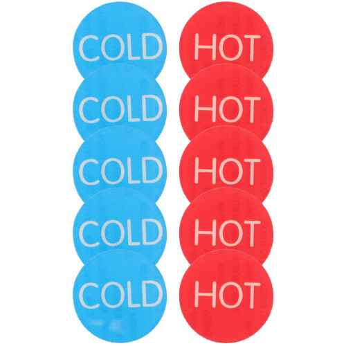 5 paar selbstklebende -aufkleber für warm- und 2