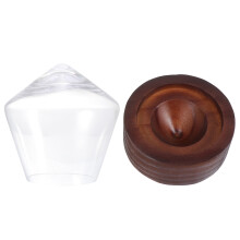 1Set Whisky Tumbler Van Met Hout, Stevig En Stijlvol